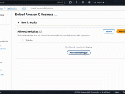 Add a generative AI experience to your website or web application with Amazon Q embedded