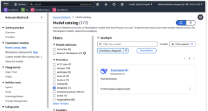 DeepSeek-R1 model now available in Amazon Bedrock Marketplace and Amazon SageMaker JumpStart