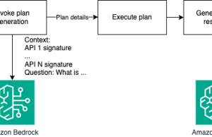 Using Large Language Models on Amazon Bedrock for multi-step task execution