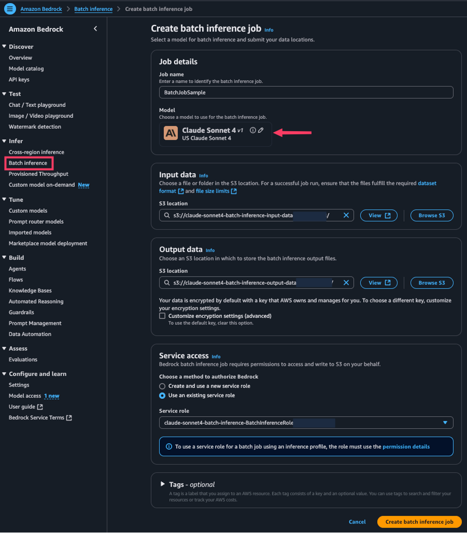 Monitor Amazon Bedrock batch inference using Amazon CloudWatch metrics