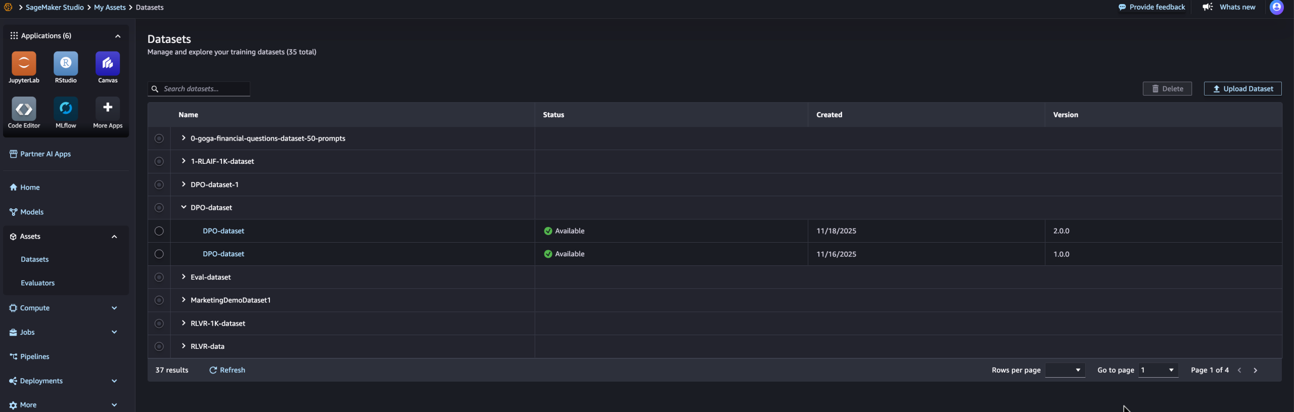 Tracking and managing assets used in AI development with Amazon SageMaker AI