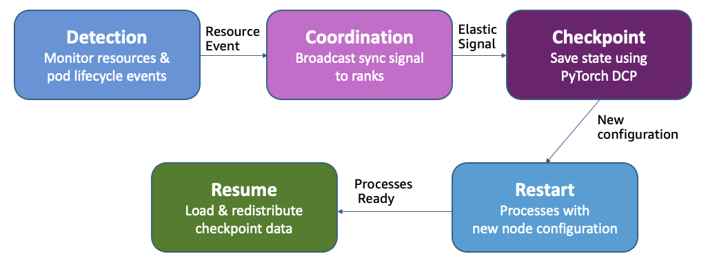 Adaptive infrastructure for foundation model training with elastic training on SageMaker HyperPod