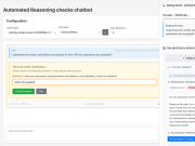 Automated Reasoning checks rewriting chatbot reference implementation