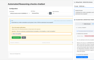 Automated Reasoning checks rewriting chatbot reference implementation