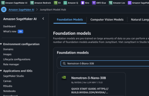 NVIDIA Nemotron 3 Nano 30B MoE model is now available in Amazon SageMaker JumpStart